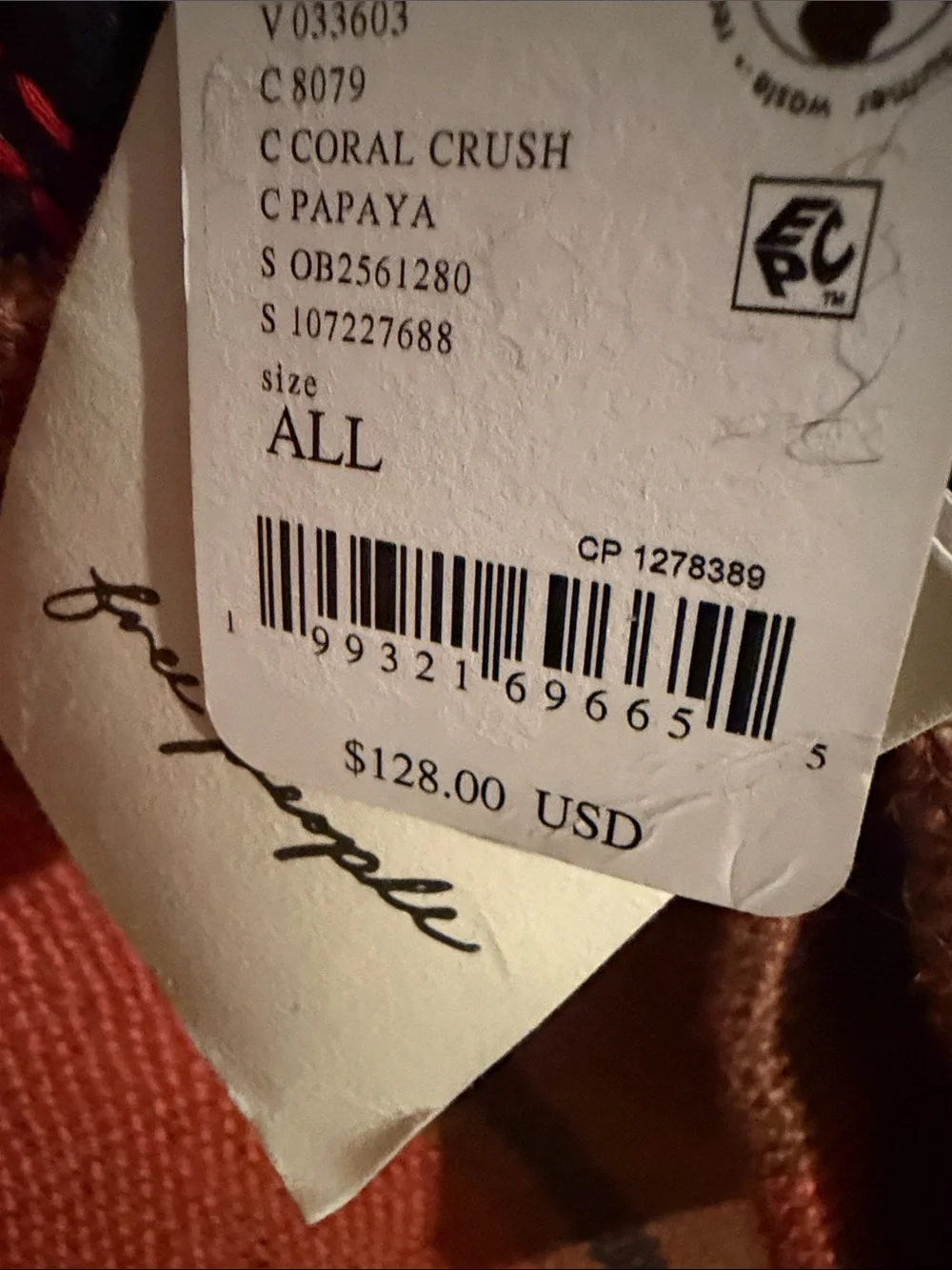 Free People Copacabana Striped Canvas Tote